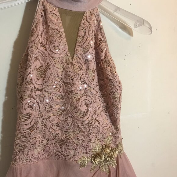 Tenth House Rose Halter Style Dance Dress Costume Sequin Lace Top Adult size S - Picture 2 of 6
